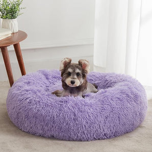 Western Home Faux Fur Dog Bed & Cat Bed (24", Purple)